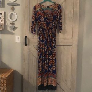 3/4 Sleeve Maxi Dress Med/Large